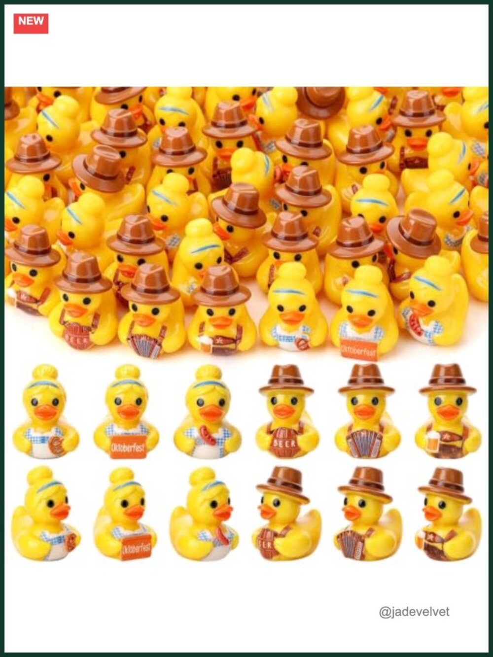 Mini Resin Ducks - Set of 60, Sailor Cruise Duck Figurines, Tiny Collectible